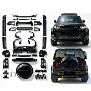 Parachoques Delanteros y Traseros, Faldones Laterales, Actualización para Modelos 2020-2027, Kit de Carrocería Negro Edición Limitada <span class=keywords><strong>007</strong></span> para Land <span class=keywords><strong>Rover</strong></span> Defender - Product Image 1