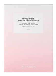 Mascarilla Facial Iluminadora con Vitaminas ATTATION Rosy Bloom, Brillo Instantáneo, Hidratante y Calmante, Cuidado de la Piel Coreano para Mujeres, Hecho en Corea - Product Image 4