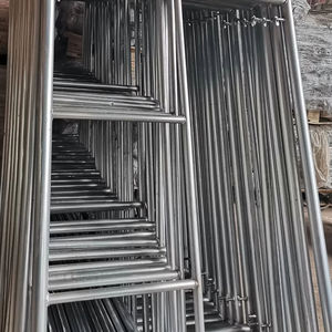 Système de cadres en V 5x5 pieds pour échafaudage industriel en acier, galvanisé à chaud, haute résistance, résistant à la corrosion, charge de 250 kg - Product Image 1