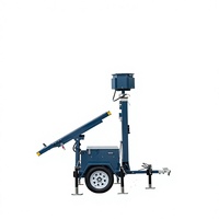 Chariot solaire portable pour la surveillance mobile