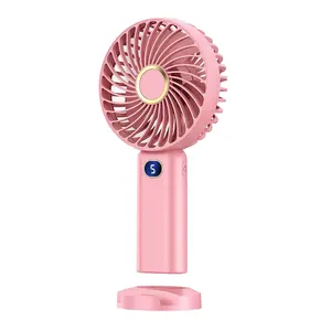 Kleine Luchtkoeling Oplaadbare Tafel Handvat Elektrische Standaard Bureau Usb Draagbare Mini Blower Fans