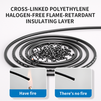 Câble solaire 12AWG certifié TUV 1500V DC, fil photovoltaïque, conducteur en cuivre pour système d'alimentation solaire