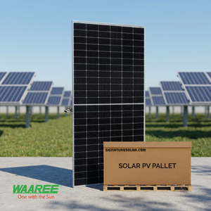 Panneaux solaires bifaciaux Waaree 575W, palette de 31 panneaux, grade B, utilisés pour la rénovation/amélioration - Product Image 3