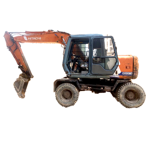 Excavateurs d'occasion Hitachi EX100W Machine d'excavation sur roues Matériel de construction Bon à vendre Excavateurs Hitachi 100 - Product Image 1