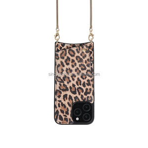 Leopard Print Style Crossbody Phone <strong>case</strong> Leather Crossbody Phone <strong>case</strong> and Pouch Mobile Phone Leather <strong>case</strong> - Product Image 3