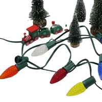 Ampoules LED C9 pour Noël, dimmables, AC 110V, guirlandes lumineuses multicolores, décoration de jardin extérieure pour les fêtes