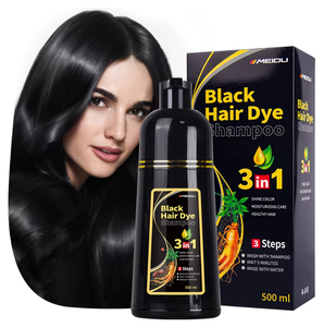 Meidu Factory 500ML Herbal Dye Color Darkening Hair Shampoo - Product Image 1