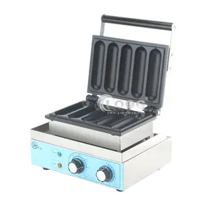 Popular Commercial Waffle Stick Hot Dog Machine 5 Holes Hot Dog Maker Snack Food Hot Dog Machine