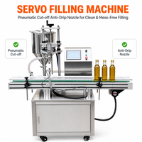Machine de remplissage servo à tête unique pour sauces, miel, confiture, sauce chili dans une ligne de production d'usine de transformation alimentaire