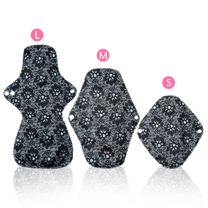 Super Absorbent &amp; Leak-Proof <strong>Period</strong> Care with Printed Washable Design - Reusable Bamboo Charcoal Sanitary <strong>Pads</strong> for Maternity - Product Image 6
