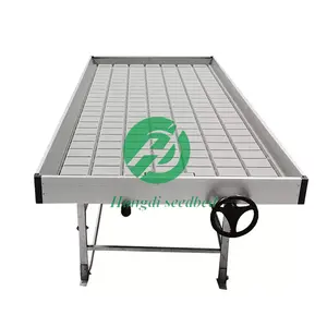 Alibaba Good Supplier greenhouse Rolling Bench Indoor hydroponic ebb and flow mobile growing tray for agricultural