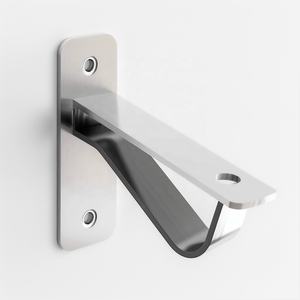 Fabrication de métal sur mesure Pliage Emboutissage Services de pièces Support mural en métal en acier inoxydable Utilisation domestique en usine - Product Image 4