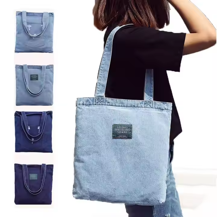 【 JEANS】 Quilting Shoulder Bag (3色)★送料・関税込★ Jeans Bag, Upcycled Denim Bag, Upcycled Denim Shoulder Bag