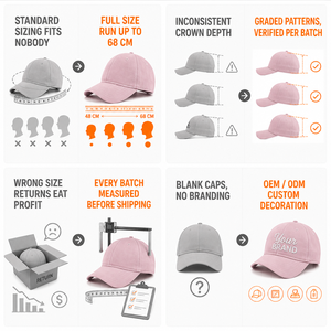 Casquette de baseball XXL personnalisée avec logo, 68 cm, coupe oversize, calotte profonde, 100 % coton sergé, <span class=keywords><strong>marron</strong></span>, style Dad Hat, ethnique, luxe, unisexe, vente en gros - Product Image 6