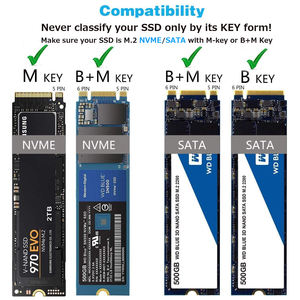 Внешний корпус FIDECO Nvme <span class=keywords><strong>M</strong></span>.2 Ngff Pcie Ssd, адаптер <span class=keywords><strong>M</strong></span>.2 Nvme Sata к Usb C 3,1, корпус Nvme, корпус Ssd - Product Image 4