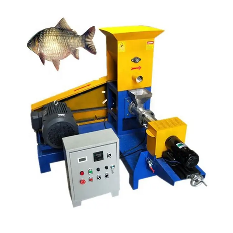 Máquina extrusora de alimentos para animales, molino de Pellet de alimentación de trucha y pescado flotante, línea de producción