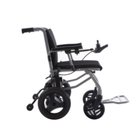 Fauteuil roulant électrique pliable portable en alliage d'aluminium ultra léger Baichen 14,8 kg avec moteur sans balais de 190 W