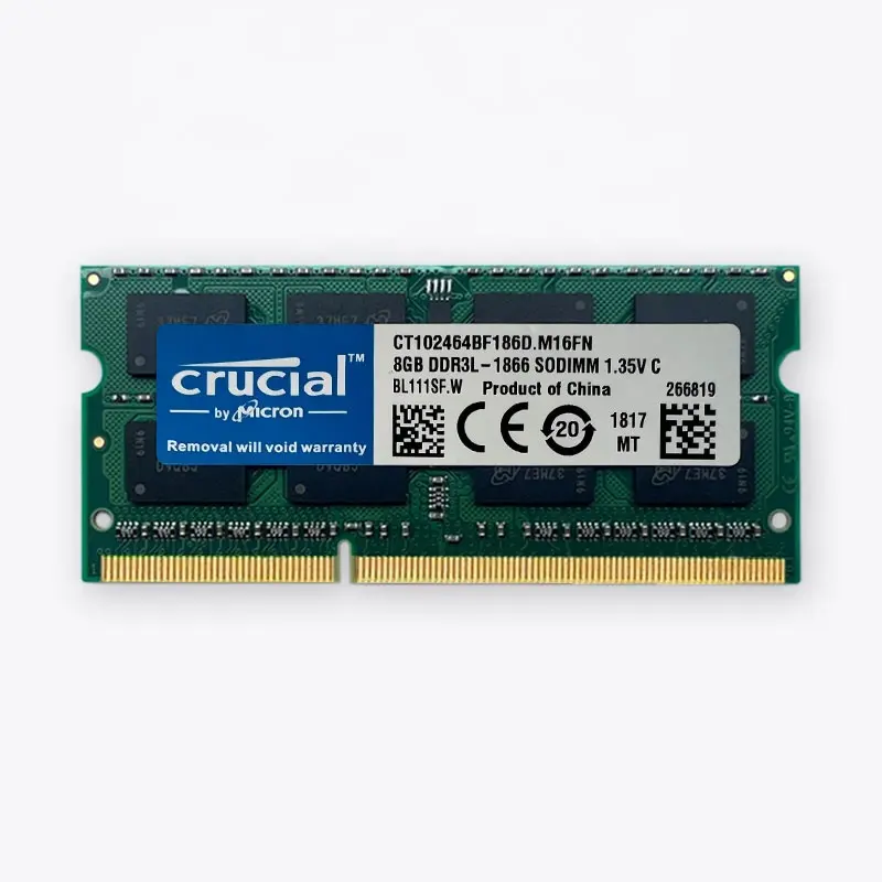 หน่วยความจำแรมสำหรับแล็ปท็อป1.35V SODIMM DDR3L 4GB 8GB 1866MHz