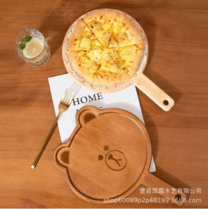 Assiette en bois japonaise écologique pour le petit déjeuner vaisselle Steak <span class=keywords><strong>Pizza</strong></span> plateau pour la maison hôtels Camping avec gravure - Product Image 3