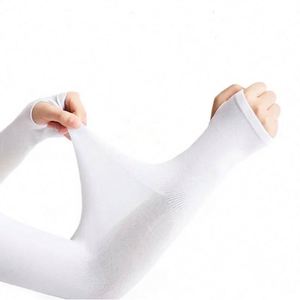 Protector solar mangas de brazo manga de seda de hielo protección UV deportes al aire libre correr senderismo mangas de brazo transpirable antideslizante verano - Product Image 4