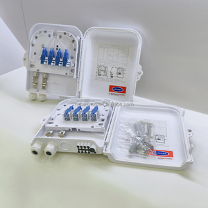 Boîtier de distribution de fibre optique monomode 8 cœurs OEM FTTH IP65 intérieur/extérieur en ABS 1x8 SC/UPC avec pigtail de 1,5 m - Product Image 6