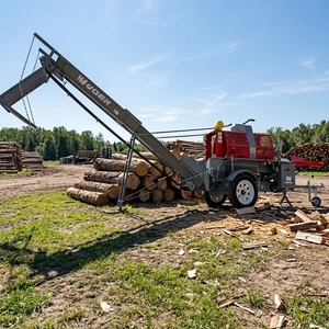 Reliable V4125 Firewood Processor 25T Semi-Auto <strong>Log</strong> <strong>Splitter</strong> Machine 41cm Capacity Heavy Duty Forestry Equipment Wholesale - Product Image 1