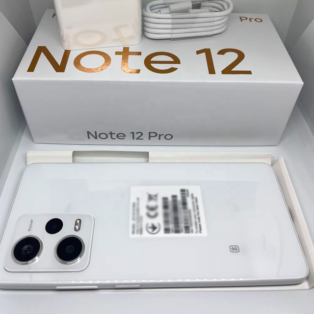 Global Version Original Dual SIM for Xiao m Redm Note 12 Pro 5G Used Mobile Phone 128GB Android Unlocked Second-Hand Cellphone