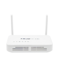 Harga terbaik digunakan asli gaya baru pon GPON ONU 1GE + 3FE + 1POT + 1USB + WIFI FTTH hshs8545m5
