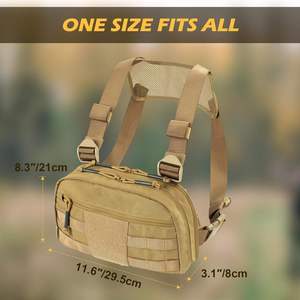 Chaleco Táctico Personalizado con Logotipo, de Liberación Rápida, Portátil, Impermeable, de Poliéster, para Caza, Entrenamiento, con Arnés - Product Image 6