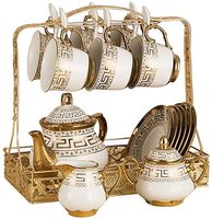 Service à thé Vintage 15 pièces, verres à café et soucoupes, service à thé, Vintage, offre spéciale, livraison gratuite