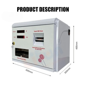 Mini treo tường đồng xu thay đổi máy tự động đổi tiền mã thông báo đồng xu thay đổi máy phân phối - Product Image 3