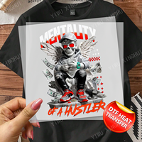 Papiers de transfert personnalisés qui brillent dans le noir, impression par transfert thermique DTF, motifs d'Halloween, sérigraphie pour t-shirts