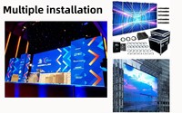 Écran LED de location populaire 500x100mm pour intérieur P1.95 P2.604 P2.976 P3.91 P4.811, affichage vidéo LED avec accès avant et arrière