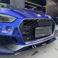 Nouveau Roadinjoy 2017-2019 Audi A5 F53 Diffuseur de pare-chocs avant aspect fibre de carbone Spoiler Lame avant Clips de fixation Amélioration/Remplacement
