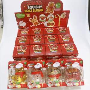 Lindo Muñeco de Nieve Gigante, Reno, Hombre de Jengibre, Juguete Sensorial de Maltosa de Rebote Lento, Caja Sorpresa Navideña para Regalos - Product Image 4