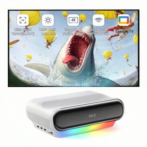 4K UST Dreifach-Laser Ultra-Kurzdistanz-Projektor Google-TV Lizenziertes Smart-TV-Theater Kino 1200ANSI Hohe Lumen Heimkino-Projektor - Product Image 1