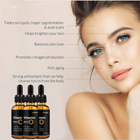 Sérum Visage Éclatant à la Vitamine C avec Curcuma, Papaye et Carotte – Éclaircissant, Raffermissant, Anti-Taches et Anti-Teint Terne