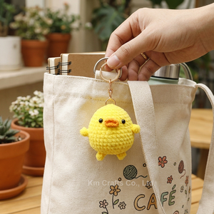 Mini Portachiavi Anatra Gialla Fatta a Mano all'Uncinetto, Ciondolo Bambola in Filato Amigurumi, Giocattoli Animali Lavorati a Maglia, Ciondolo per Borsa, Vendita all'Ingrosso - Product Image 6