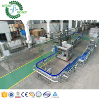 Ligne complète de remplissage d'eau en bouteilles PET clé en main 1000-50000 BPH avec traitement, soufflage et bouchage