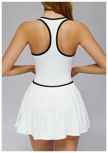 Vestido DE TENIS 2 en 1 para mujer-Pantalones cortos integrados Falda de golf para vestido de Pádel Pickleball-Vestido de voleibol elástico - Product Image 5