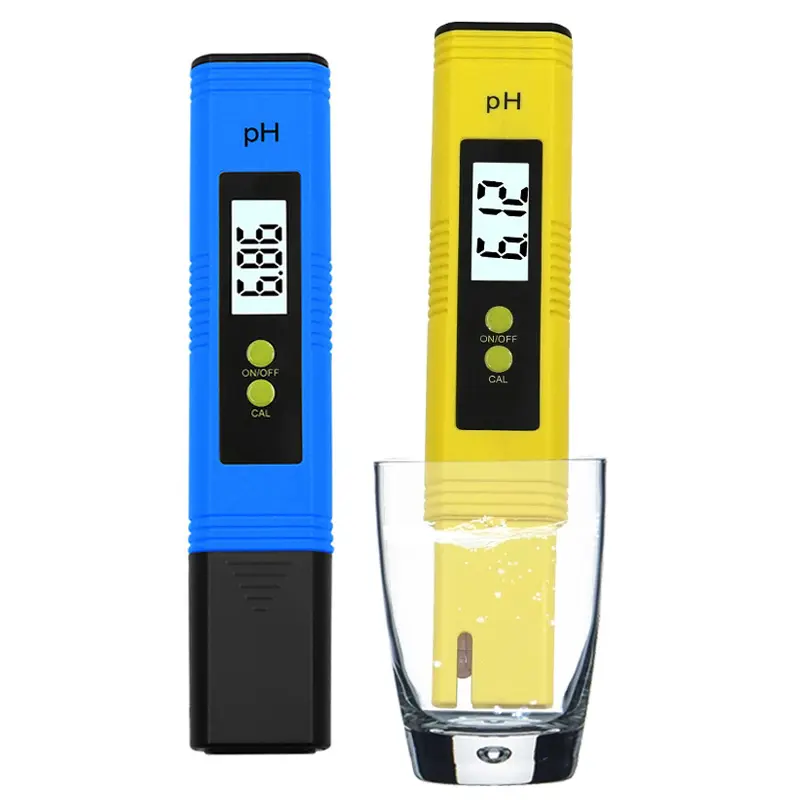 Medidor de ph 0.01, lcd digital, alta precisão para a qualidade da água, 0-14 ph, adequado, para aquário, piscina, medidor de ph digital