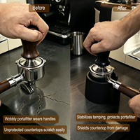 Support universel pour porte-filtre à expresso 51mm 53mm 58mm, base en silicone pour tamper, station de tamping stable pour barista à domicile et bar à café