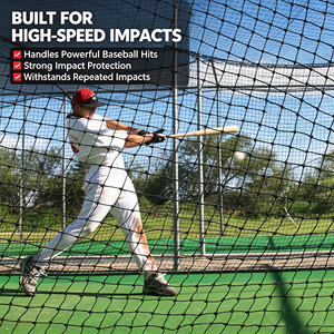 Filet <span class=keywords><strong>de</strong></span> protection sportif en PEHD pour cricket, football, baseball, tennis, murs <span class=keywords><strong>de</strong></span> stades et cages <span class=keywords><strong>de</strong></span> frappe – Couleurs personnalisables, découpe <span class=keywords><strong>de</strong></span> filet sans nœuds - Product Image 4