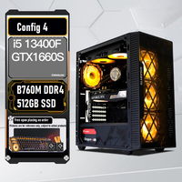 Ordinateur de jeu i5 10400F 12400F 13400F ITX Micro-ATX Mini-ITX GTX1660S RTX2060S RTX4060 16G 512GB SSD Ordinateur de bricolage