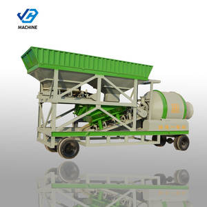 Planta Mezcladora de Concreto Móvil Pequeña, Conjunto Completo de Componentes Principales que Incluyen Motor, Correa Transportadora, Caja de Cambios, PLC y Rodamientos - Product Image 1