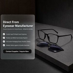Nuevo imán cuadrado TR90 Marco de gafas con <span class=keywords><strong>Clip</strong></span> en gafas de sol polarizadas para hombres mujeres marco óptico Monturas De <span class=keywords><strong>Lentes</strong></span> - Product Image 4