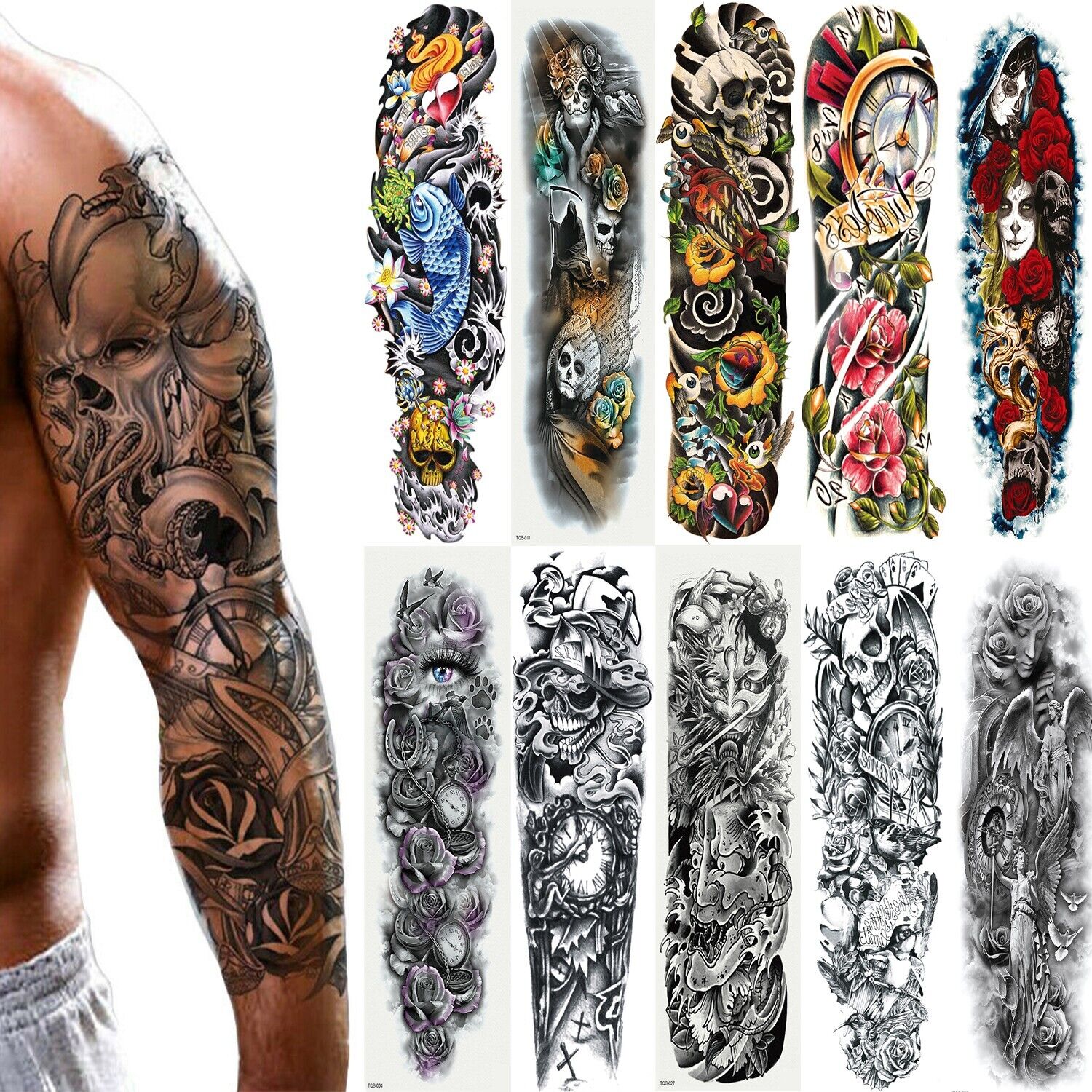 Tatouages temporaires pour bras Durables et imperméables