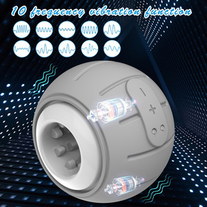 Coupe de masturbation à aspiration automatique, masseur vibrant sous vide pour hommes, matériau TPE blanc, faible bruit inférieur à 50 dB - Product Image 3