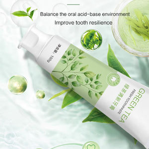 Dentifrice pour émail reminéralisant et soulagement sensible, blanchiment, antiplaque, thé vert naturel, marque distributeur - Product Image 3