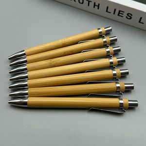 Thân Thiện Với Môi Tre Có Thể Thu Vào Bấm Vào Bút Cổ Điển Bằng Gỗ Động Vật Bút Cơ Thể Biểu Tượng Tùy Chỉnh 1.0Mm Chiều Rộng Bằng Văn bản Khuyến Mại Bằng Gỗ Bút - Product Image 2